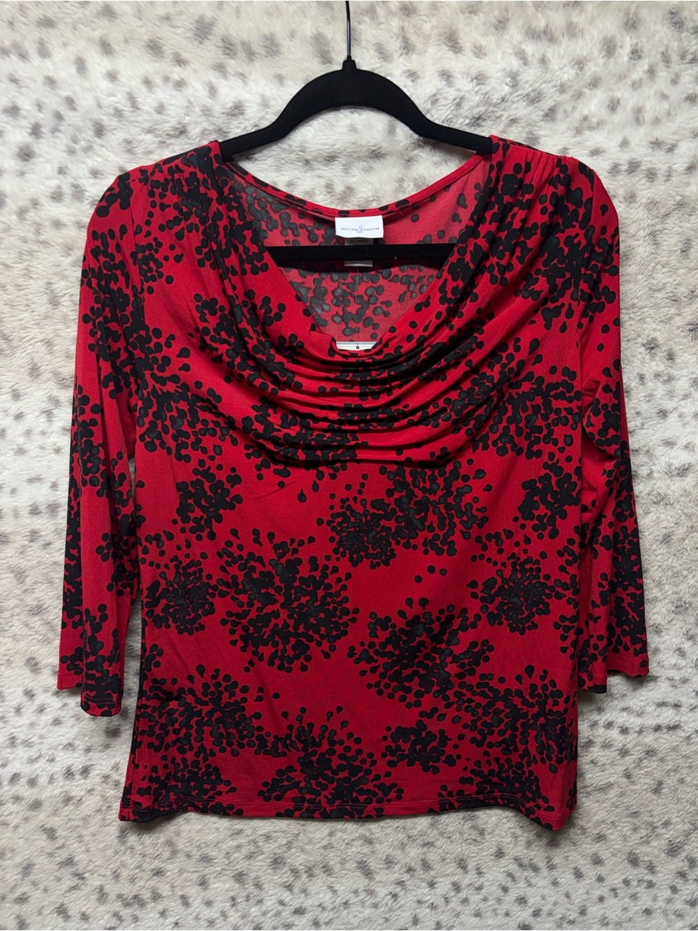 Y2K JACLYN SMITH COWL NECK 3/4 SLEEVE